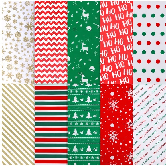 🎄 100 sheets of Holiday tissue paper- 19.7 x 13.8 inch - Picture 6 of 8